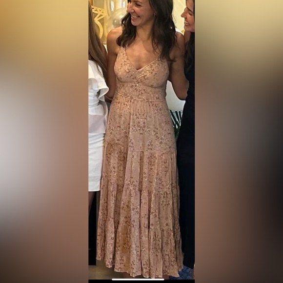 Vici Floral Pink Sleeveless V-Neck Maxi Dress - Picture 4 of 4